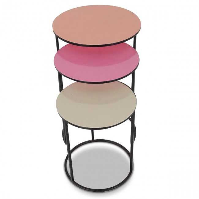 طقم طاولات متداخلة